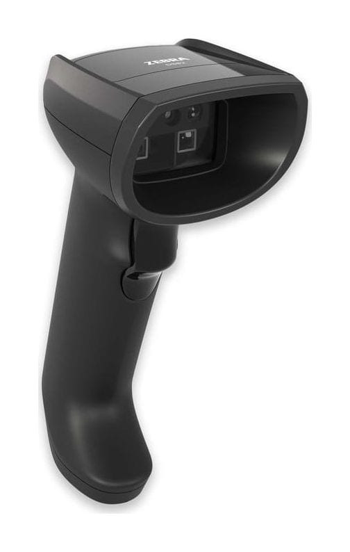 Zebra DS8208 corded handheld 2D barcode scanner in midnight black