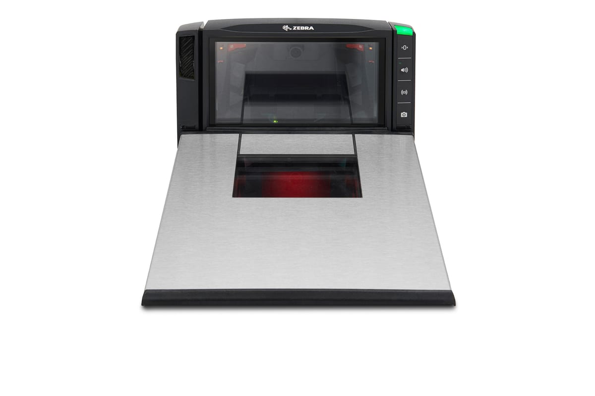 Zebra MP72 multi-plane scanner, Long version, front view